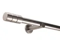 Deco-Raum Gardinenstange Zylinder, Ø 25 mm, 1-läufig, Wunschmaßlänge, kürzbar, Bohren, verschraubt, Metall, Komplett-Set mit Montagematerial