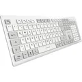 OfficePal K30W, Tastatur weiß, DE-Layout, Rubberdome