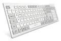 Sharkoon OfficePal K30W wh, Kabellos, USB, Scherenschalter, QWERTZ, Weiß