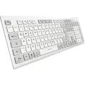 OfficePal K30W (weiß, DE-Layout, Rubberdome) - Weiß