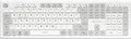 Sharkoon OfficePal K30W, Tastatur weiß, DE-Layout, Rubberdome - Leise und kabell
