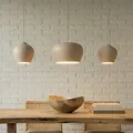 Lucande Pendelleuchte 'Malisa' (Skandinavisch) in Creme aus Metall (3 flammig, E