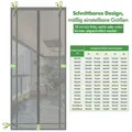 Sekey Insektenschutz-Tür Magnetisches Insektenschutznetz für Türen, zuschneidbar, einfache Montage ohne Bohren, für Balkon & Terrasse 160 cm x 230 cm