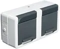 Gira 1129898 Doppelsteckdose SCHUKO 078130 waager. WG AP grau
