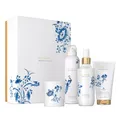 Rituals Amsterdam Collection Geschenkset L, Dutch Tulip & Yuzu, 4-teilig mit Shower Gel, Body Cream, Candle und Home Perfume, Delfter Blau Design