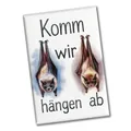 Fledermäuse - Komm, wir hängen ab Souvenir Souvenir Magnet Lustiger Souvenir Magnet für Fledermaus-Fans