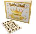 Kremers Schatzkiste Geburtstag Gästebuch 1-100 Jahre | Universelles Party Gästebuch | 15,5x21,5cm | 20 Seiten | Stickerbogen | Erinnerungsbuch Jubiläum