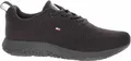 Tommy Hilfiger Corporate Knit Rib Runner - Herren Sneakers Schuhe Schwarz FM0FM02838-BDS , Größe: EU 42 UK 8