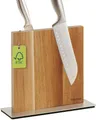 Magnetischer Messerblock ohne Messer - Beidseitig Starker Magnet - Messerhalter ausAkazienholz - Rutschfest und Platzsparend