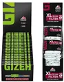Set Gizeh Black Fine Magnet Zigarettenpapier (20x100) + XL Slim Filter Ø 6mm extra Lang (20x100) Slimfilter