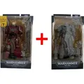 2er-Set Warhammer 40000 - Actionfiguren Chaos Space Marine Word Bearer, Chaos Space Marine Artist Proof + Waffen, Sammelkarten, Geschenk-Set