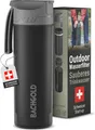 Bachgold® Profi Outdoor Wasserfilter Flasche [650ml] mit 1500L Filterkapazität I entfernt 99,99% aller Bakterien