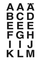 HERMA Buchstaben-Sticker A-Z, Folie schwarz, 5 mm hoch