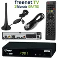 HD Freenet DVB-T2 Receiver mit USB PVR Comag SL65T2 + DVBT2 Antenne HDMI + SCART