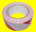 PEREL 500WR Warnband Signalband selbstklebend ROTWEIß Länge 33 Meter Breite 50mm