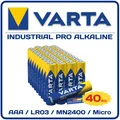 40 x VARTA Batterien Industrial PRO Micro AAA LR3 LR03 ++aus 2026++MHD 2035++NEU