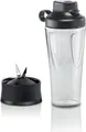 Bosch MMZBTK1B, Mixer-Flasche, Schwarz, Transparent, VitaPower Serie 4, Serie 2 & OptiMUM Serie 8., 367 g, 110 mm, 124 mm