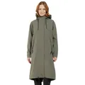 Didriksons Astrid Long - Damen Mantel, Größe:34, Farbe:deep green