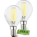 Briloner - 2er Set Led Leuchtmittel E14 Led Lampe Tropfen Warmweiß Effizienzklasse A