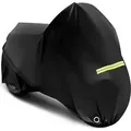Woltu Motorradabdeckung Abdeckplane Outdoor Faltgarage Motorrad Schutzhülle 210D Oxford Stoff, wasserdicht Winterfest, Motorradgarage mit Schlossl...