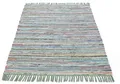 carpetfine Teppich Kelim Chindi, Wendeteppich, rechteckig, Höhe: 6 mm, handgewebt, Fleckerlteppich mit Fransen, auch vielen in Läufergrößen