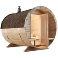 Finntherm Fasssauna Carrie Naturbelassen Ø 215 cm x T 280 cm