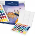 FABER-CASTELL Aquarellfarben in Würfeln 48k SET Aquarelle Palette Pinsel