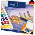 Faber-Castell 169748 - Aquarellfarben in Näpfchen, mit Mischpalette und