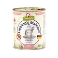 GranataPet Liebling's Mahlzeit Pferd PUR, Nassfutter für Hunde, Hundefutter ohne Getreide & Zuckerzusätze, Alleinfuttermittel mit hohem Fleischanteil & hochwertigen Ölen, 6 x 800 g