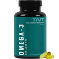 TNT Vegan Omega 3 Kapseln hochdosiert (120 Kapseln) • Algenöl mit EPA & DHA ohne Zusätze • Vegan & laborgeprüft