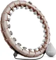 Hop-Sport Hula Hoop Reifen HS-106HH, mit Gewicht und 24 Noppen, einstellbare Größe, für Erwachsene - Massage & Fitness & Bauchmuskeltraining