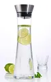 Spetebo Glas Karaffe 1 Liter mit Ausgießer und Sieb - Wasserkaraffe Saftkrug Glasbehälter