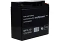 Powery Blei-Gel Akku 12V 18Ah Bleiakkus 18000 mAh (12 V)