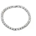 UNSHINEBAR Armband Tennis Iced Out Diamant Armband in Silber für Herren und Damen 18cm
