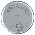 VARTA Varta V 321 Knopfzellen-Batterie für Uhren. Uhrenradio (Hochwertige Qualität) silberfarben