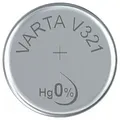 VARTA Varta V 321 Knopfzellen-Batterie Knopfzelle, (1.55 Volt V), Hohe Qualität blau