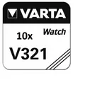 10xVARTA V321 Uhrenbatterien 1,55 V SR616SW SR65 RW 321 15mAh Knopfzelle