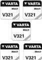 5x VARTA V321 Uhrenbatterien 1,55 V SR616SW SR65 RW 321 15mAh Knopfzelle