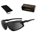 HELLY® - No.1 Bikereyes® | Bikerbrille, Motorrad Sonnenbrille, Motorradbrille | beschlagfrei, winddicht, bruchsicher | TOP Tragegefühl | Brille: i-cut (darkrider [smoke])