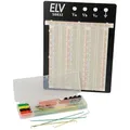 ELV Steckplatine/Breadboard 106 J, 2390 Kontakte, inkl. 140-teiligem Drahtbrücken-Set