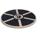 GORILLA SPORTS® Balance Board - Holz, Rund, Ø 40cm, Rutschfest, bis 180 kg, Schwarz - Wackelbrett, Therapiekreisel, Gleichgewichtstrainer, Balanceboard für Kinder, Erwachsene, Physiotherapie, Fitness