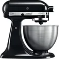 Kitchenaid Küchenmaschine Kippbarer Motorkop 5K45SSEOB, Metall, 4.3 Liter, Onyx Schwarz