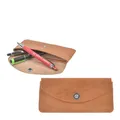 Sonnenleder Stiftetui Leder Stifttasche neu naturbraun