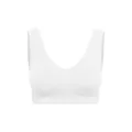 creamy fabrics Comfy Bra – Damen BH ohne Bügel – Nahtloser bügelloser BH im Crop-Top Look – Bequemer Leichter Soft-BH mit abnehmbaren Cups – Perfekte Passform wie eine zweite Haut