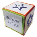TimeTEX Blanko-Würfel mit Einstecktaschen 25 cm | Bewegungswürfel zum Lernen und Spielen, universell gestaltbar