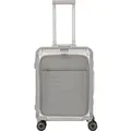 Travelite NEXT Trolley S mit Vortasche 4 Rollen (55cm) - Silber Koffer24