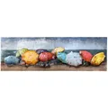 Metall - Wandbild "Strand der Sonnenschirme"