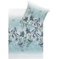 Estella Bettwäsche Natürlich Estella, Azurblau, Textil, Floral, 135 cm, Textiles Vertrauen - Oeko-Tex®, hautfreundlich, Schlaftextilien, Bettwäsche, Bettwäsche, Satin-Bettwäsche