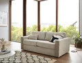 Schlafsofa "Rolando, B: 196 cm, Liegefl. 140x190 cm", beige (creme), B:196cm H:82cm T:208cm