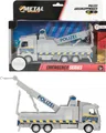 Toi-Toys 21745B - Metal World Spielzeugauto - Polizei Abschleppwagen mit Rückzugmotor Police Polizeiauto Polizist
